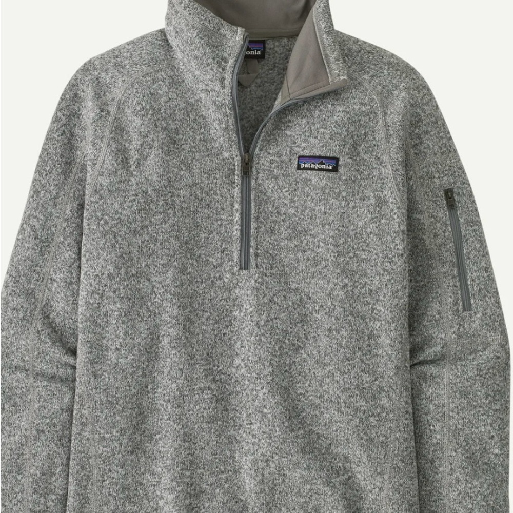 Patagonia Birch White Better Sweater 1/4 zip Fleece Pullover